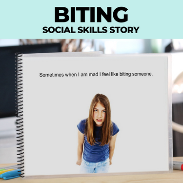 Social Narrative: Biting: Editable (Printable PDF ) Social Skills - AdaptEd4SpecialEd